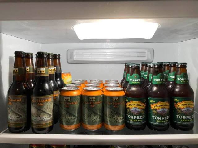 beer fridge march 2020